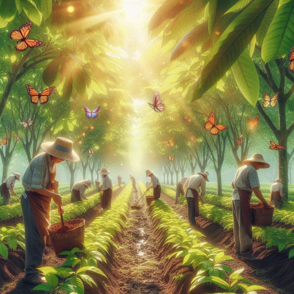 Establecimiento del Vivero de Cacao