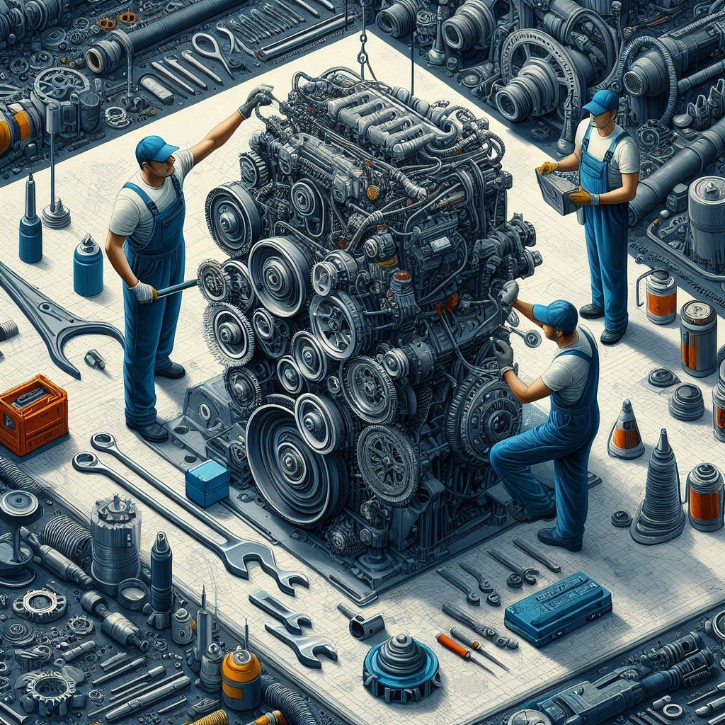Reparación del Sistema del Enfriamiento del Motor Diésel